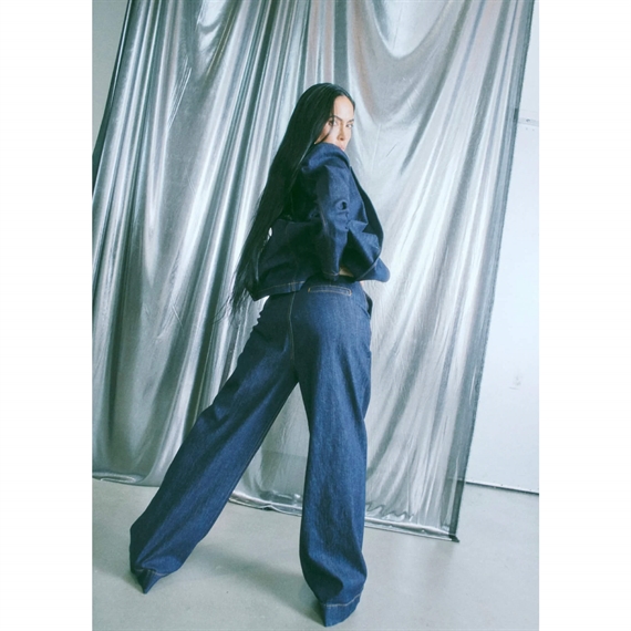 Copenhagen Muse CMJEAN WIDE Bukser, Dark Blue Wash